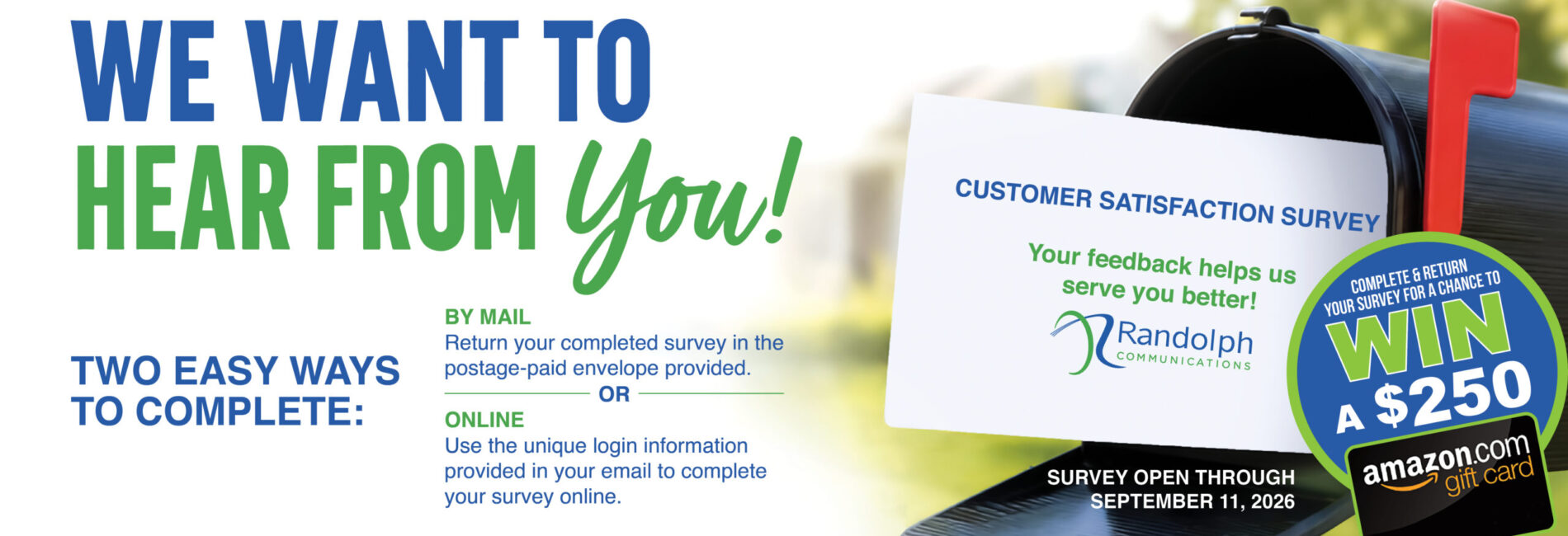 Customer Satisfaction Survey Customer Satisfaction Survey